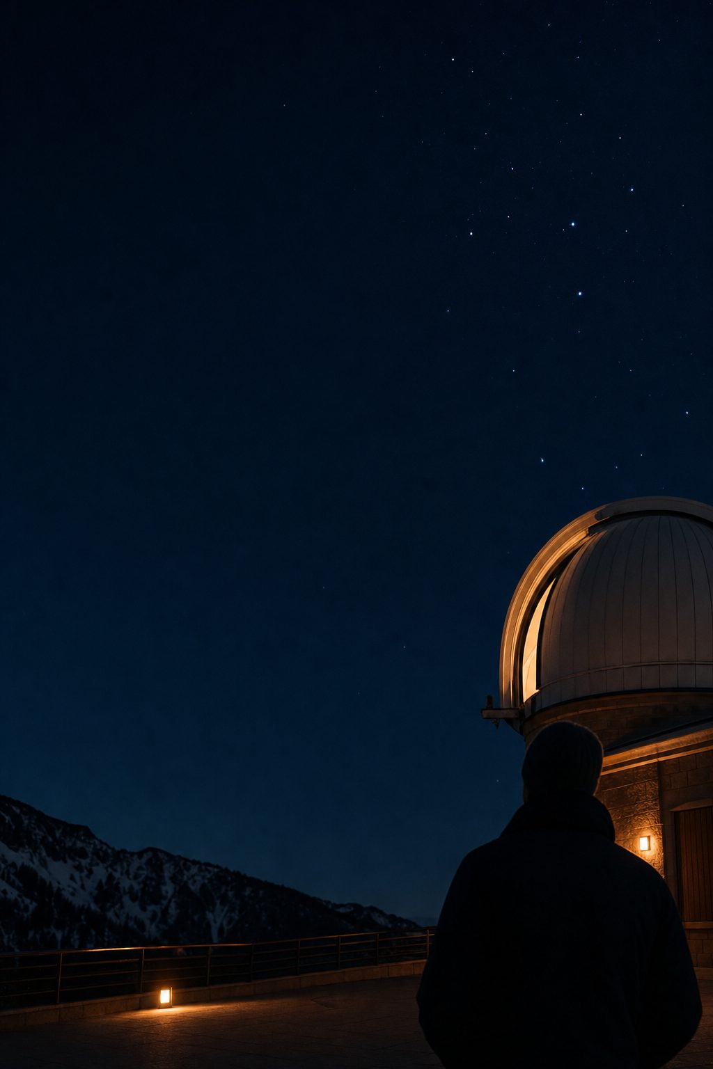 A close crop of a constellation in a dark sky